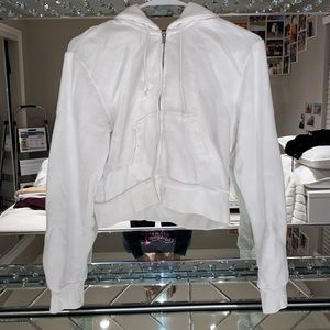 White, cropped jacket